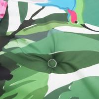 Stoelkussens 4 st lage rug stof meerkleurig - thumbnail