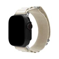 Mobilize Nylon Watch Band - Alpine - Titanium Connector - for Apple 42/44/45/49mm - Starlight - thumbnail