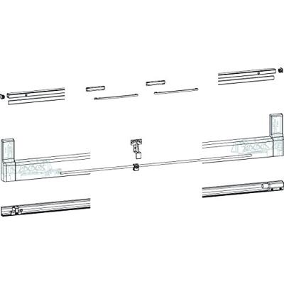 Profielenset 2500mm wit k-15277-25-0-7 psk 966 150kg