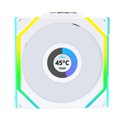 Lian Li Lian Li UNI FAN SL Wireless LCD Lüfter, ARGB, PWM - Reverse Blade, 120 mm, weiß PC-ventilator Wit (b x h x d) 120 x 124.5 x 28 mm