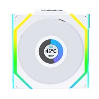 Lian Li Lian Li UNI FAN SL Wireless LCD Lüfter, ARGB, PWM - Reverse Blade, 120 mm, weiß PC-ventilator Wit (b x h x d) 120 x 124.5 x 28 mm - thumbnail