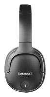 Intenso O400HA Over-Ear Hoofdtelefoon, hybride actieve ruisonderdrukking, tot 75 uur looptijd en Bluetooth 5.3, met muziekmodus, transparantiemodus en snelle oplaadtijd, zwart - thumbnail