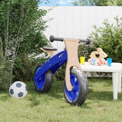 VidaXL Loopfiets voor kinderen met luchtbanden blauw