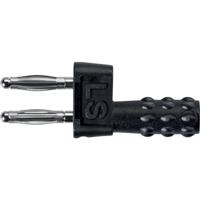 Schützinger KURZ 5741 / 5.08-2 IG MB Ni / SW Kortsluitingsstekker Zwart 1 stuk(s) - thumbnail