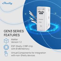 Shelly 3EM-63W Gen3 Elektriciteitsmeter - thumbnail
