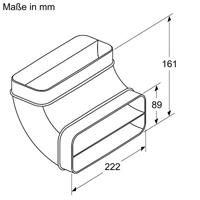 Bosch HEZ9VDSB2 90° buisbocht verticaal - thumbnail