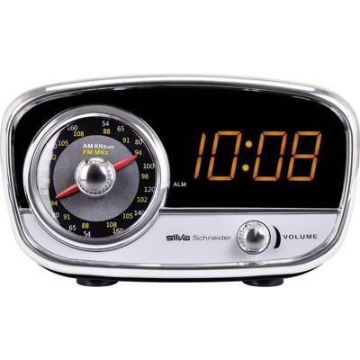 Silva Schneider UR 1967 FM wekkerradio met LED-display, AUX, FM, zwart