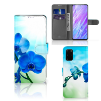 Samsung Galaxy S20 Plus Hoesje Orchidee Blauw - Cadeau voor je Moeder - thumbnail