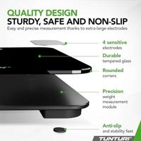 Tunturi Smart Scale | Weegschaal | Bluetooth | incl. lichaamsanalyse & hartslagmeter - thumbnail