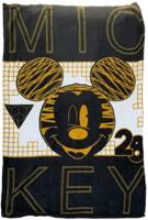 Frajodis fleecedeken Mickey junior 150 cm fleece zwart/goud - thumbnail
