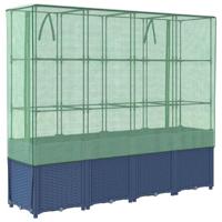 VidaXL Verhoogde plantenbak met kashoes rotanlook 160x40x153 cm - thumbnail