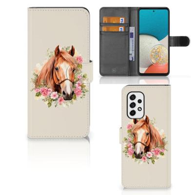 Telefoonhoesje | Met pasjeshouder | voor Samsung Galaxy A53 Paard Telefoonhoesje | Met pasjeshouder | voor Samsung Galaxy A53 Paard