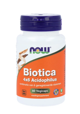 NOW Biotica 4x6 Acidophilus Capsules NOW Biotica 4x6 Acidophilus Capsules