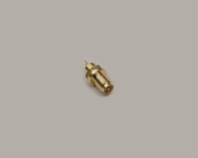 BKL Electronic 0419011 0419011 SMA-Reverse-connector Bus, inbouw verticaal 50 Ω 1 stuk(s)