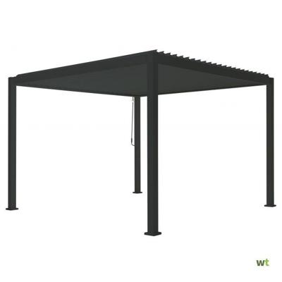 Patio Cover vierkant M Alvaro Gazebo 360x400 h250 cm Matt royal grey overkapping pergola Suns - Suns Patio Cover vierkant M Alvaro Gazebo 360x400 h250 cm Matt royal grey overkapping pergola Suns - Suns