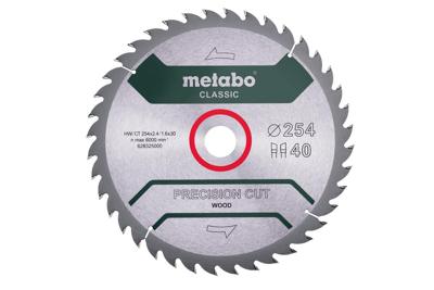 Metabo Accessoires Cirkelzaagblad | "Precision Cut Classic" | 254x30mm | Z40 WZ 20° - 628325000 Metabo Accessoires Cirkelzaagblad | "Precision Cut Classic" | 254x30mm | Z40 WZ 20° - 628325000