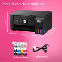 Epson ecotank et-2870 a4 multifunctionele wi-fi-printer met inkttank all-in-one inkjetprinter (zwart, scannen, kopiëren, inclusief tot 3 jaar inkt) - thumbnail