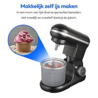 Robot da pasticceria - MEDION - MD18420 - 1200 W - 5 L - 8 velocità - Ciotola per gelato - Nero - thumbnail