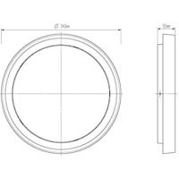 Deko Light 348069 Ascella Plafondopbouwarmatuur LED Energielabel: G (A - G) 30 W Grafietgrijs (RAL 7024) - thumbnail