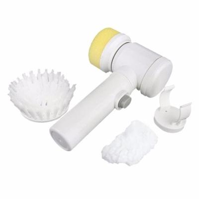 5 in 1 multifunctionele elektrische huishoudelijke Magic Brush ABS nylon keuken badkuip schoonmaken venster borstel reiniger (wit)