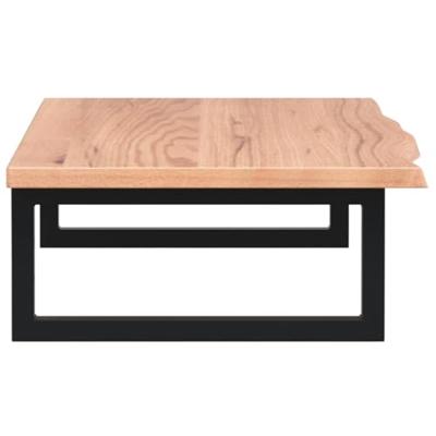 Badkamer wandschap staal en massief eikenhout