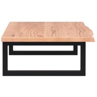 Badkamer wandschap staal en massief eikenhout - thumbnail