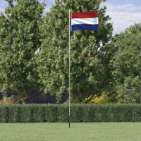 VidaXL Vlag met vlaggenmast nederland 6,08 m aluminium - thumbnail