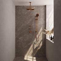 Brauer Copper Edition Thermostatische Regendoucheset Inbouw - Hoofddouche 30 cm - Handdouche 3 Standen - Doucheslang - Geintegreerde Glijstang - thumbnail