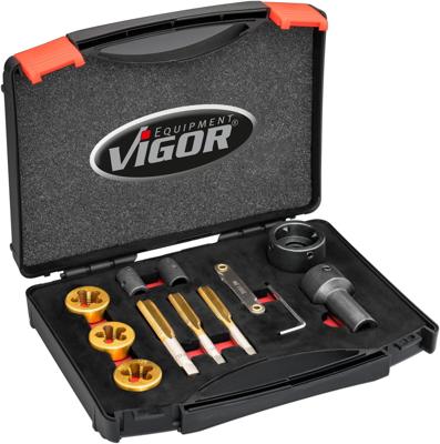 VIGOR gewindeschneidsatz "v7181" thread cutter set for wheel bolts VIGOR gewindeschneidsatz "v7181" thread cutter set for wheel bolts