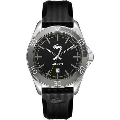 Lacoste horlogeband 2010509 / LC-31-1-27-2232 Rubber Zwart 22mm