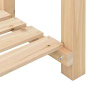 VidaXL Tuin bloempot beige 45 x 45 x 76,5 cm massief vurenhout - thumbnail