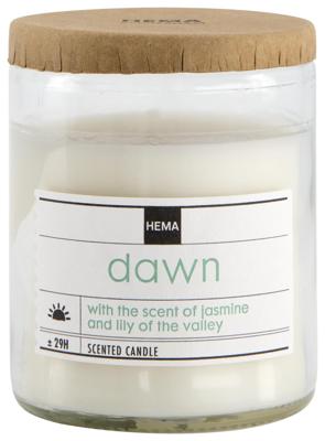 HEMA Geurkaars in glas Ø6.5 dawn (wit)