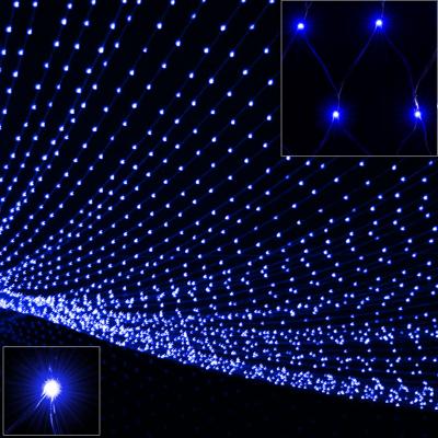 Lichtketting blauw 100 LED's 120x120cm voor binnen of buiten