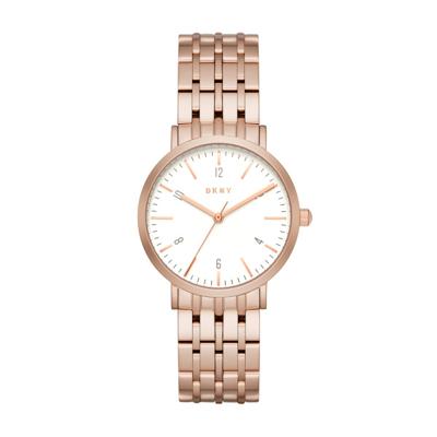 DKNY horlogeband NY2504 Staal Rosé 18mm