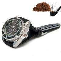 Creative Portable Metal Watch Wristband Smoke Grinder(Black) - thumbnail