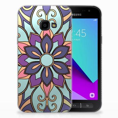 Samsung Galaxy Xcover 4 | Xcover 4s | TPU Case | Purple Flower