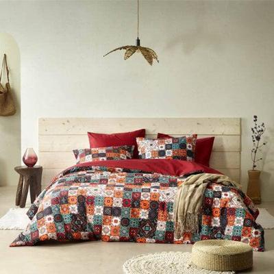 De Witte Lietaer De Witte Lietear dekbedovertrek Ankara Red Dahlia 200x200/220