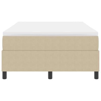 Boxspring bed Lichtgrijs en wit. 203 x 120 x 60 cm