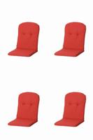 Kussen Kuip hoog 45x96 Panama baksteenrood (4 stuks) Madison - Madison - thumbnail