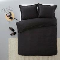 Cinderella dekbedovertrek Uni - zwart - 200x200/220 cm - thumbnail