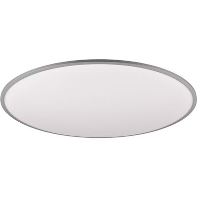 LED Plafondlamp - Trion Amira - 53W - Aanpasbare Kleur - Dimbaar - Afstandsbediening - Rond - Titaan - Metaal