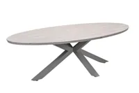 Edison tafel 280x140xH75 cm taupe/light teak - thumbnail