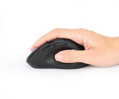 Manhattan 190237 Ergonomische muis Draadloos Optisch Zwart 3 Toetsen 800 dpi, 1200 dpi, 1600 dpi Ergonomisch, Geïntegreerd scrollwiel