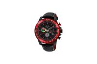 Gevril GV2 Men&apos;s Scuderia Black Dial Black Leather Chronograph Date Watch 9925 - thumbnail