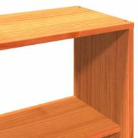 Hoofdbord met opbergruimte 140 cm massief grenenhout wasbruin - thumbnail