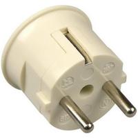 Haakse stekker met randaarde wit Kaiser - thumbnail