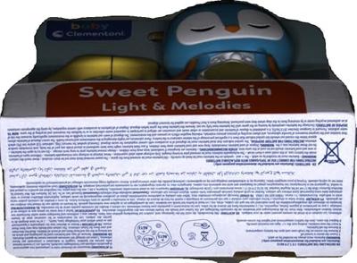 Clementoni baby pinguïn rammelaar + licht en geluid - thumbnail