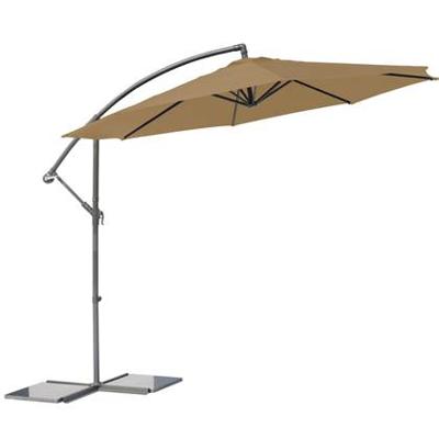 Zweefparasol Menorca 300 cm taupe Zweefparasol Menorca 300 cm taupe