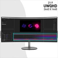 MSI Pro MP341CQ Monitor Zwart - thumbnail