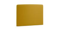Dyla mosterdkleurig hoofdbord met afneembare hoes 108 x 76 cm - thumbnail